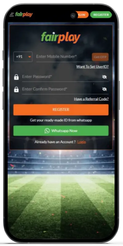 FairPlay registration screen
